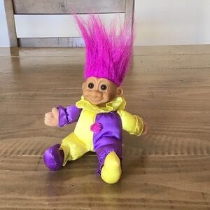 Vintage Russ Berrie Jester Clown Troll